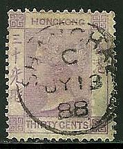 Hong Kong # 20, Used