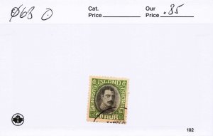 ICELAND  O68   USED