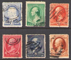 US Stamps Scott #217 - 217 Used 1887-1888