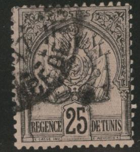 Tunis Tunisia Scott 18 used 1888 stamp