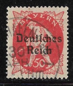 Bavaria - Scott #262 50pf Vermilion F VF Used