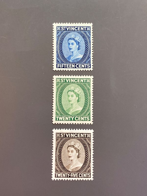 St Vincent 192-194 F-VF MLH. Scott $ 3.05