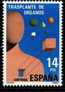 SPAIN SG2689 1982 ORGAN TRANSPLANTS MNH