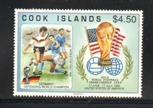 Cook Islands Sc 1148 1994 World Cup stamp mint NH