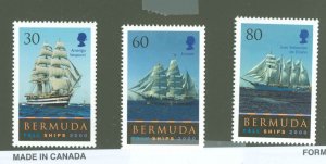 Bermuda #788-790  Single (Complete Set)