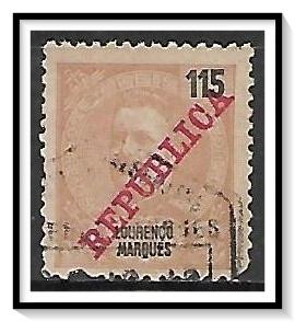 Lourenco Marques #86 King Carlos Overprinted Used