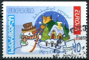 Georgia Sc#340 Used, 40t multi, Europa (C.E.P.T.) 2004 - Holidays (2004)