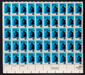 Scott 1438 PREVENT DRUG ABUSE Sheet of 50 US 8¢ Stamps MNH 1972