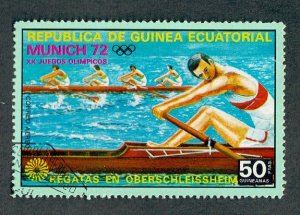 Equatorial Guinea Olympic Rowing used single from 1972