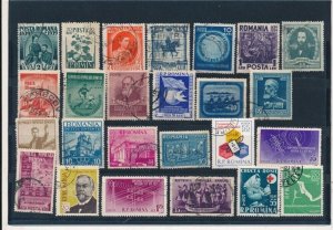 D387252 Romania Nice selection of VFU Used stamps