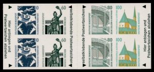 Germany 1663a Booklet MH27i MNH Frankfurt Airport, Wallfahrtskapelle Alloting