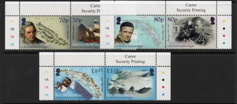 South Georgia  Mapping sheet  2018  MNH condition condition.