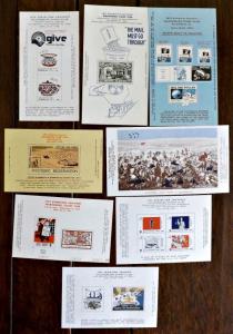 1970s Wilkinsburg, PA. Stamp Club Exhibition Souvenir Sheets - 8 Issues - 