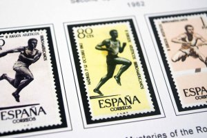 COLOR PRINTED SPAIN 1944-1975 STAMP ALBUM PAGES (100 illustrated pages)