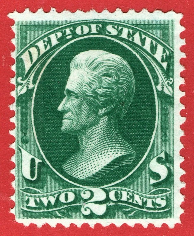 [0901] 1873 Scott#O58 MNG 2¢ Green cv :$150