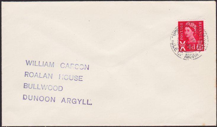 GB SCOTLAND 1969 cover KILMORY BRODICK / ISLE OF ARRAN cds.................67847