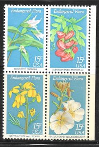 USA 1783-1786: 15c Wild Flowers, MNH, VF