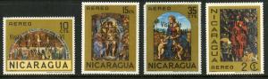 NICARAGUA C655-C658 MNH SCV $1.25 BIN $0.75 RELIGION