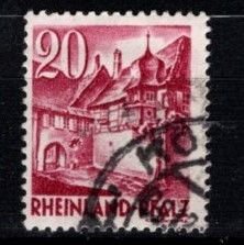 Germany - Rhine Palatinate #6N35 Street Corner - Used