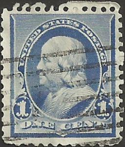 # 219 DULL BLUE USED BEN FRANKLIN SCV-0.75