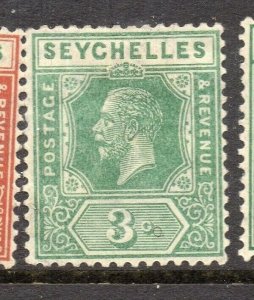 Seychelles 1921-32 Early Issue Fine Mint Hinged 3c. NW-14187