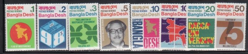 Bangladesh 1-8 Mint NH (LB)