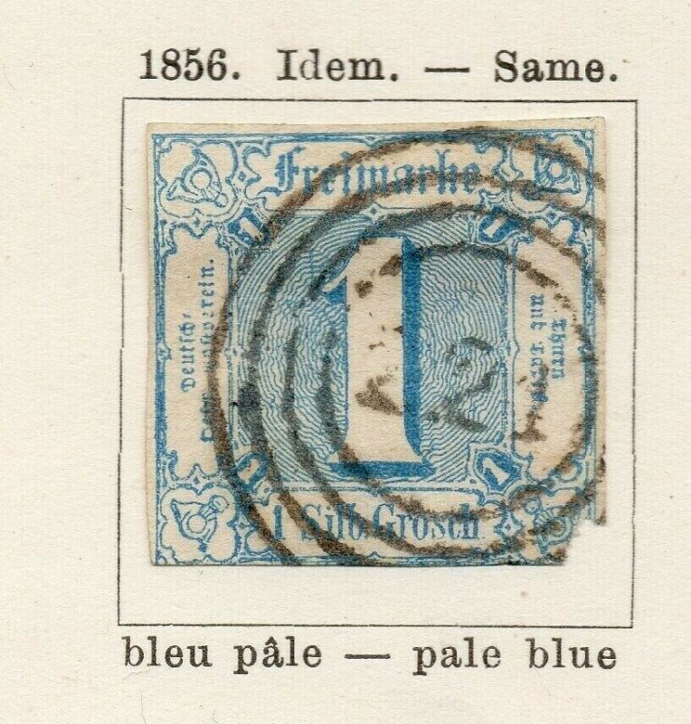 Tour & Taxis 1859-60 Early Issue Fine Used 1kr. NW-04569