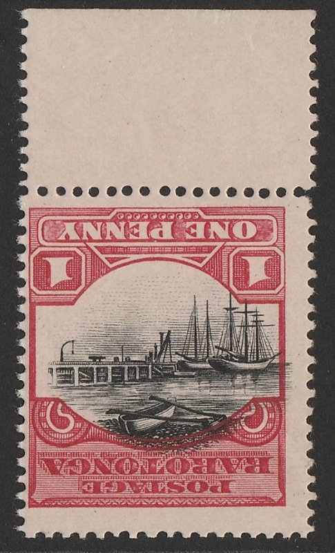 COOK ISLANDS 1920 Wharf at Avarua 1d, no wmk, error INVERTED. MNH ** 