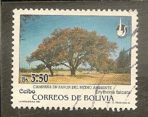 Bolivia   Scott 929   Tree    Used