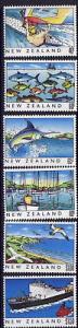 New Zealand 964-9 MNH Ship, Sailing, Fish, Bird