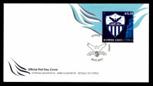 2011 Cypress #1143 Anorthosis Ammochostos Soccer Team 1st Day Cover (ESP#187)