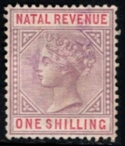 1888 Province of Natal Revenue One Shilling Queen Victoria General Stamp Duty