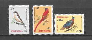 BIRDS - NEPAL #366-7,C7  MNH