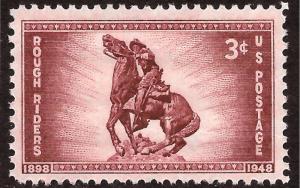 Sc 973   3¢ Rough Riders Single, MNH