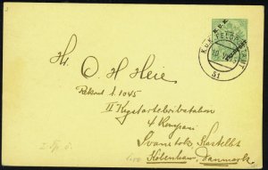 AUSTRIA 1915 WWI K.U.K FELD POST OVPT. ON POSTAL CARD