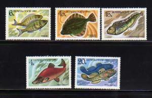 Russia MNH SC# 5164-8 Fish Marine Life 08CV $2.05