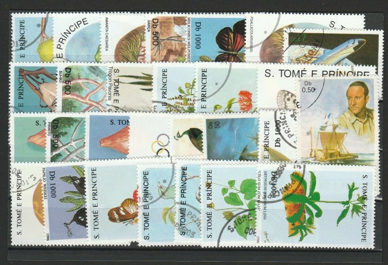 Sao Tome & Principe Topical Very Fine Used Stamps Lot Collection 15398