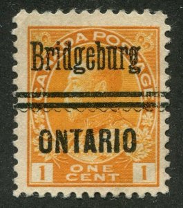 Canada Precancel BRIDGEBURG 1-105