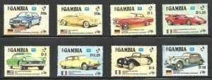 Gambia MNH 620-7 Cars Complete Set 1986 SCV 6.40