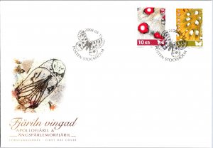 Sweden, Worldwide First Day Cover, Butterflies