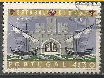 PORTUGAL, 1961, used 4.30e, Setubal, Scott 874