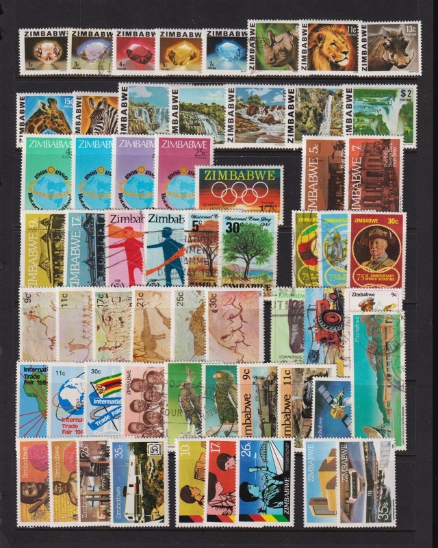 Zimbabwe - 59 stamps