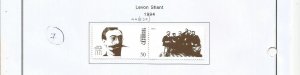 ARMENIA - 1994 - Levon Shant - Perf Single Stamp & Label - Mint Lightly Hinged