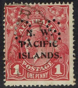 NWPI NEW GUINEA 1919 KGV OS 1D USED