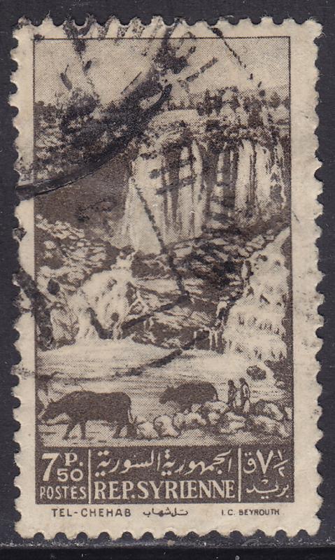 Syria 353  Tel-Chehab Waterfall 1949