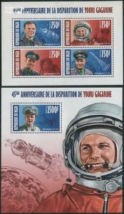 Niger 2013, Yuri Gagarin 2 s/s, MNH