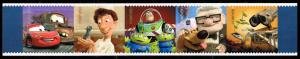 U.S.#4557a Characters From Disney-Pixar Films 44c FE Strip of 5, MNH.