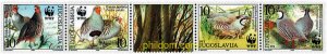 5300 MNH YUGOSLAVIA 2000 PERDIZ PARDILLA Y GRIEGA