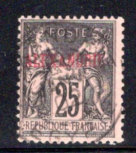 French Offices in Egypt (Alexandria) #9, used, CV $4.25