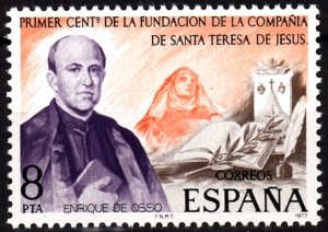 SPAIN 1977 Religion: Society Santa Teresa de Jesus Centenary. Heraldry, MNH